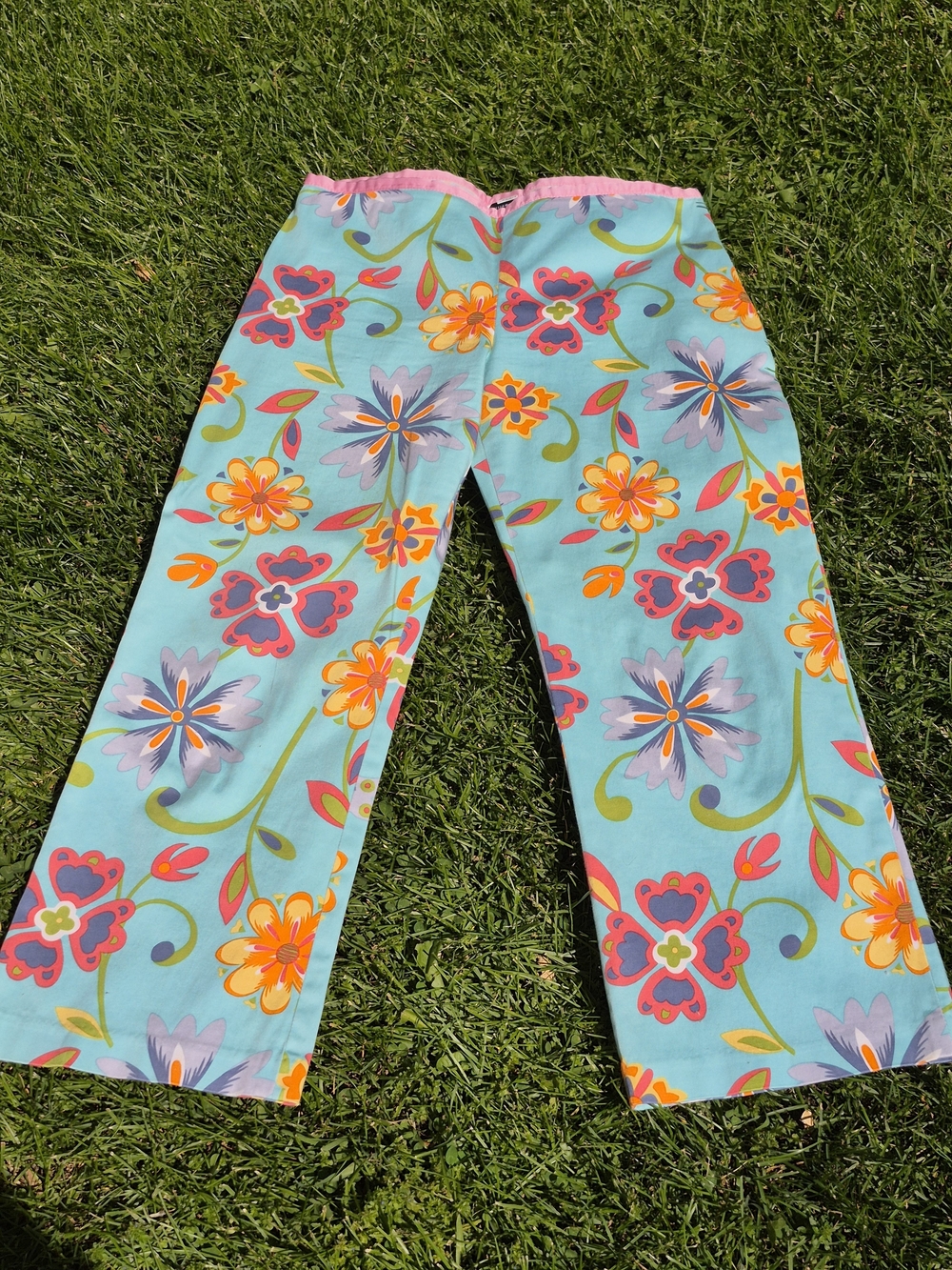 VINTAGE William B Women's  Floral Ankle Pants 8